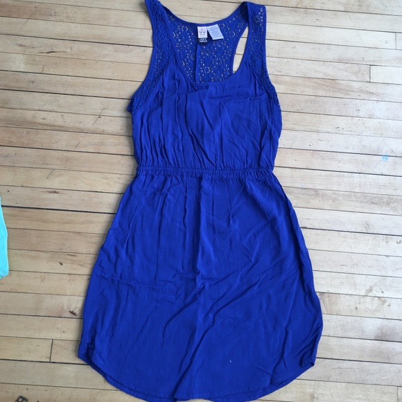 Blue cotton dress, Small