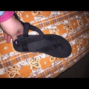 Black teva sandals