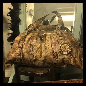 Jessica Simpson Snakeskin Shoulder Bag