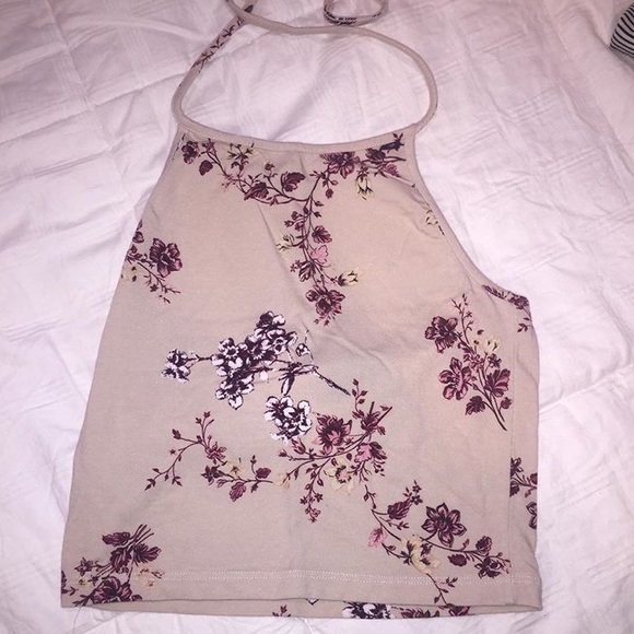 Brandy Melville cropped halter tank