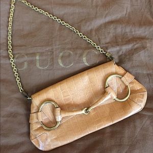 GUCCI Handbag/ Clutch w/ detachable chain. T Ford!