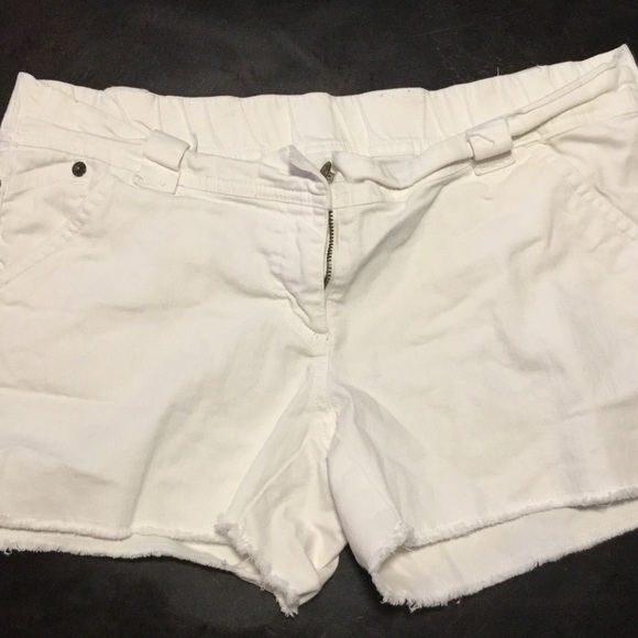 Maternity jean shorts