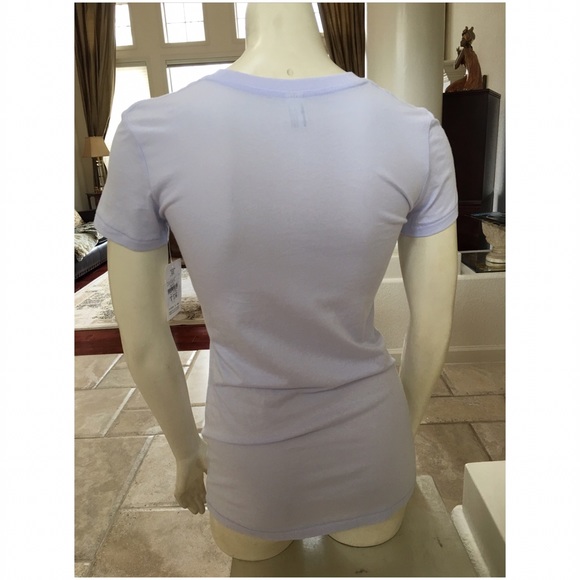 Organic cotton t-shirt lavender black top tee - Picture 2 of 4