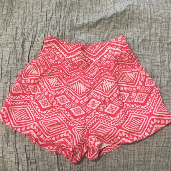 Pink tribal shorts