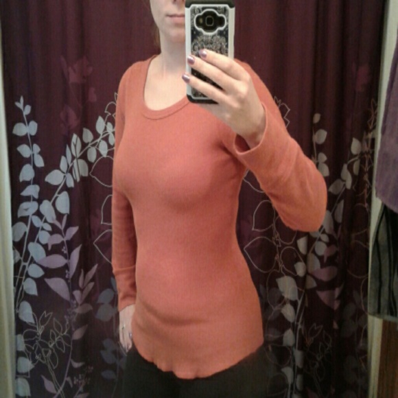 Orange long sleeve t