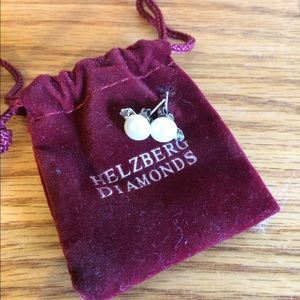 Helzberg Pearl & Diamond Earrings