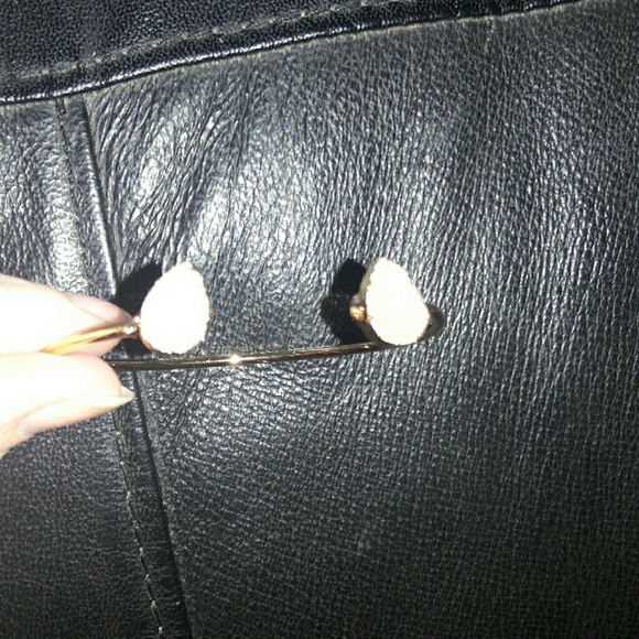 Wholesale druzy bracelet gold plaited cuff sparkle - Picture 2 of 3