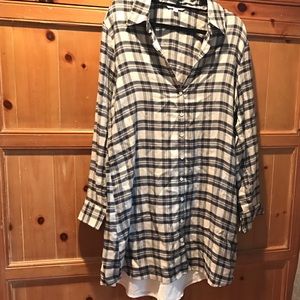 BB Dakota long sleeved flannel dress