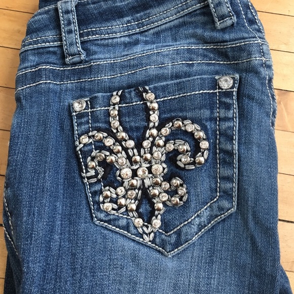 Bootcut LAIdol jeans with pocket embellishments, 1