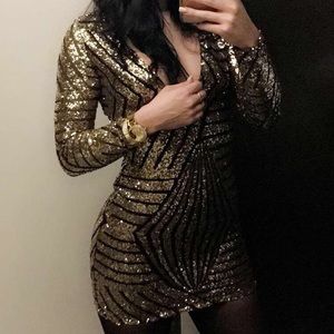 Gold Sequence Dress
