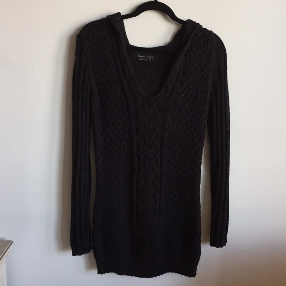 BCBG MaxAzria Cable Knit Long Sleeve Sweater Dress