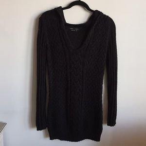 BCBG MaxAzria Cable Knit Long Sleeve Sweater Dress