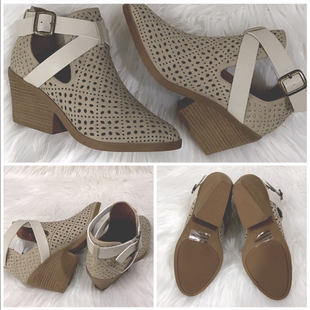 🌸Lazer Pattern Monochromatic Booties - Picture 5 of 5