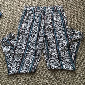 Funky Aztec Parachute Pants!