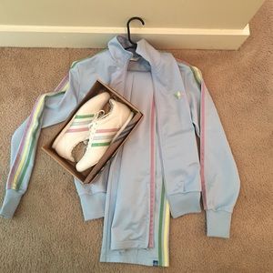 Adidas Firebird Tracksuit and Shoes