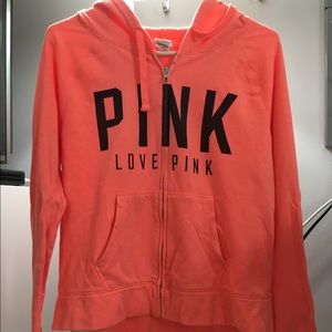 PINK Victoria's Secret zip hoodie / Size Large