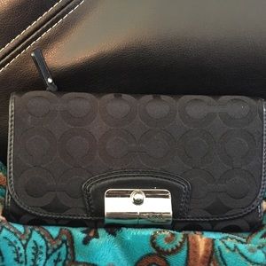 Black coach wallet