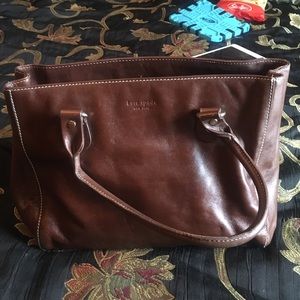Brown leather Kate spade purse