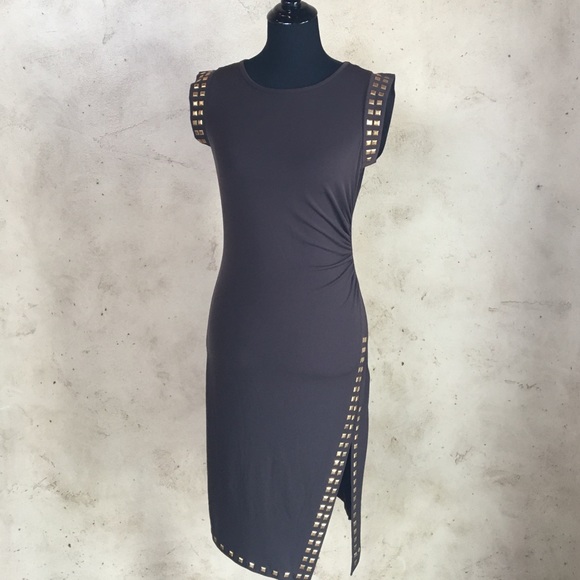 MICHAEL Michael Kors Dresses & Skirts - Michael Michael Kors Studded Dress with side Slit
