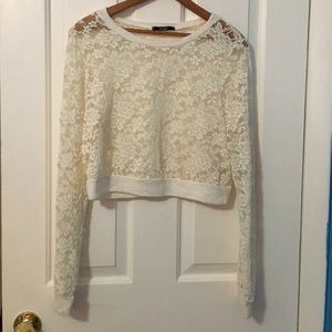 Lace crop top