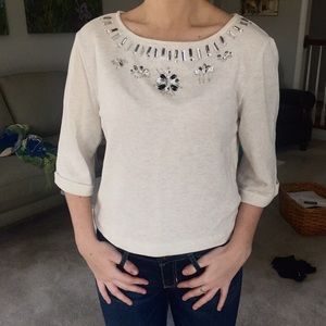 H&M Preppy Sequin Top