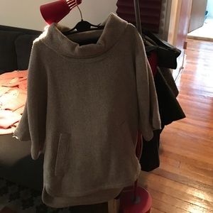 Poncho wool jacket