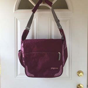 Jansport Messenger/Bookbag Burgandy & Plum