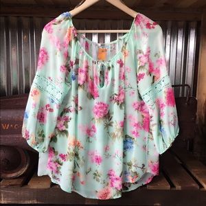 Floral Off the Shoulder Top