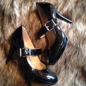 Black Patent Mary Jane Heels