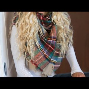 Blogger's Favorite Tartan Blanket Scarf.