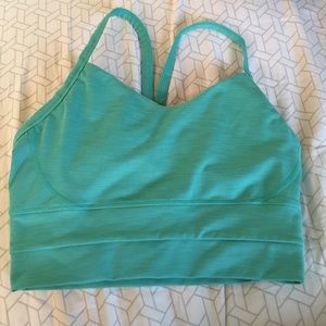 Manduka crop top w/ built in bra