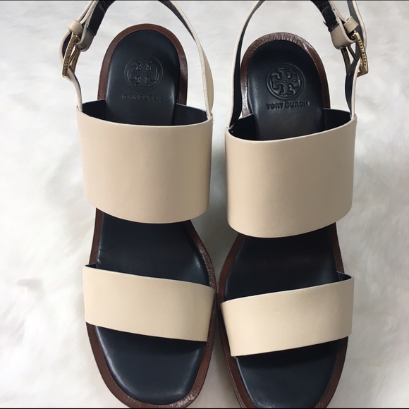 Tory Burch Lexington Wedges in Dulce de Leche - Picture 2 of 4