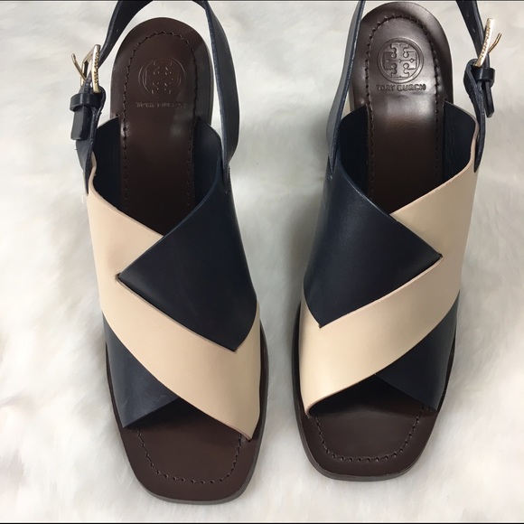Tory Burch Bleecker Street Geometric Heel Sandal - Picture 2 of 4