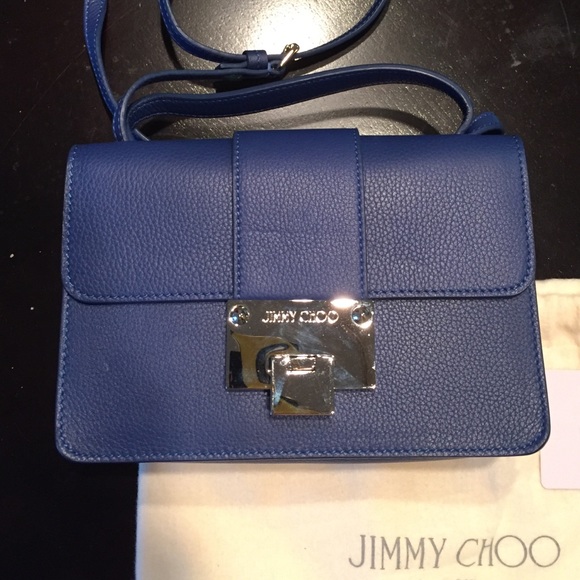 Jimmy Choo rebel mini handbag in cobalt blue - Picture 2 of 4