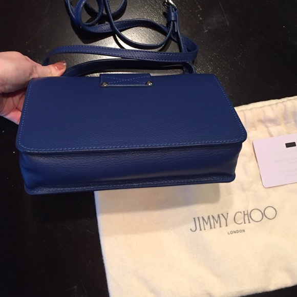 Jimmy Choo rebel mini handbag in cobalt blue - Picture 3 of 4