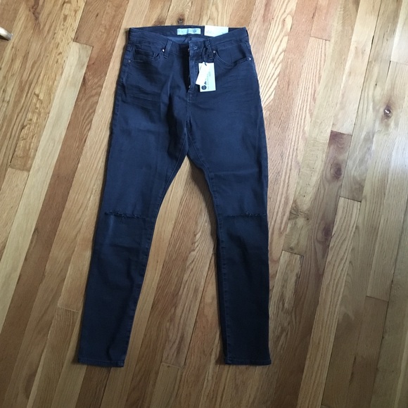 Topshop Moto/petite Leigh black jeans