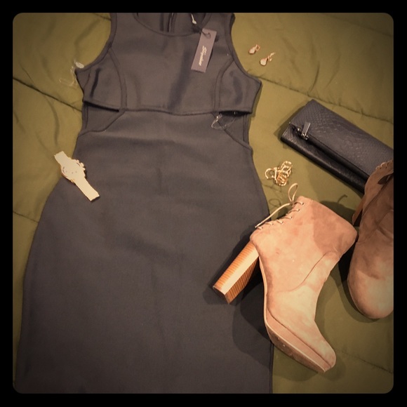 Black mini dress
