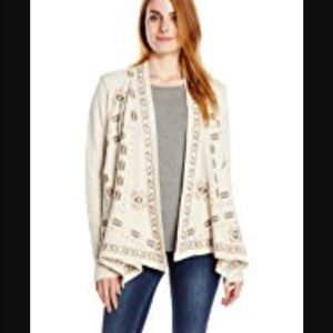 Lucky Brand Embroidered cardigan wrap Small