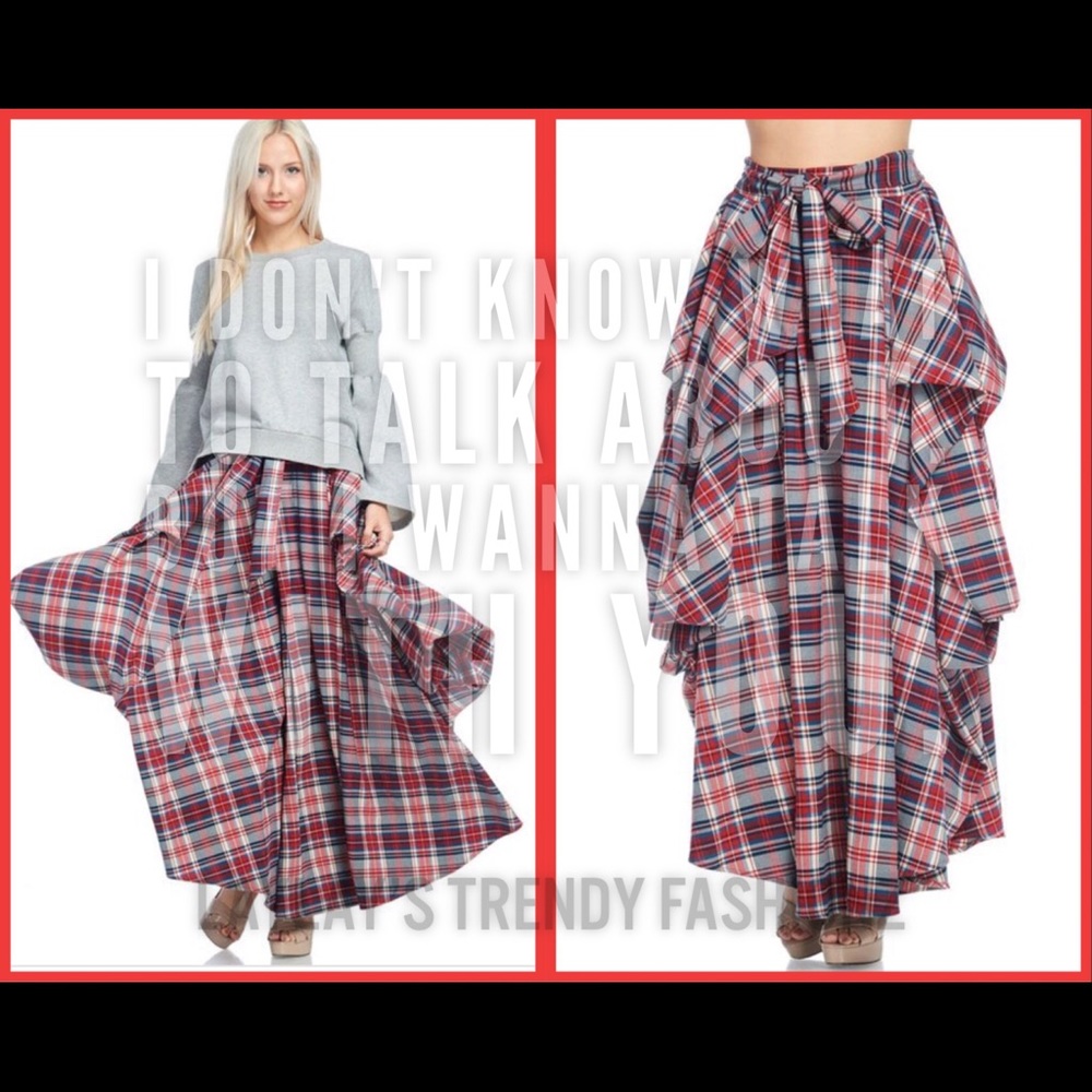RESTOCKED!! Pleated Plaid Skirt - Picture 6 of 8