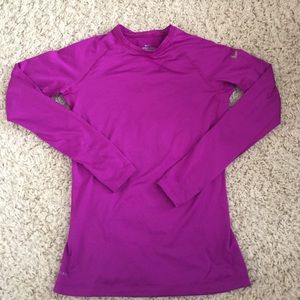 Nike Pro Magenta long sleeve compression shirt