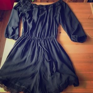 Abercrombie & fitch navy blue romper