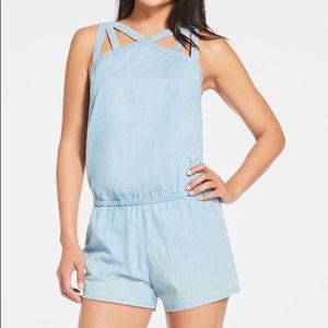 SALE ☀️ Fabletics Liza chambray romper, size M