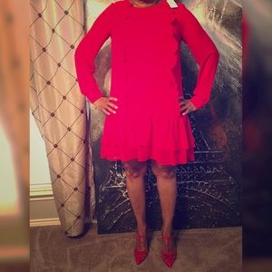 NWT "BCBG Generation Ruffle Midi Dress"