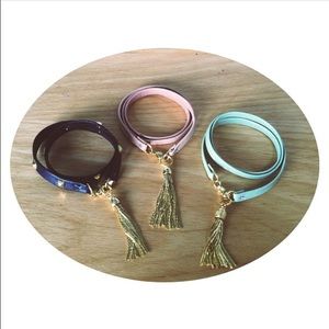 Leather Tassel Bracelet