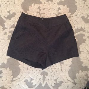 High waisted black shorts