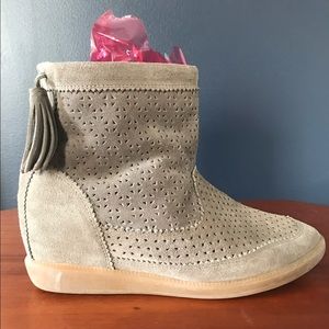 Isabel Marant Beslay Perforated Suede Bootie