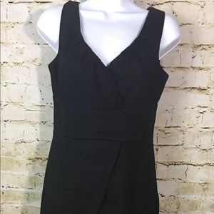 BLACK CYNTHIA ROWLEY TEXTURED FITTED  DRESS 4
