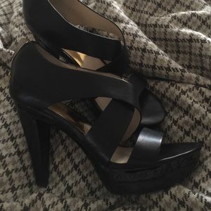Michael Kors 'Elena' Leather Platform - 8.5 M