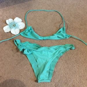 Bubululu Malibu turquoise bikini set S