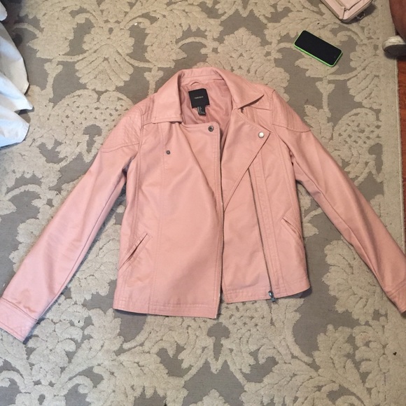 Mauve leather jacket